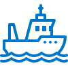 icône d'un navire de pêche
